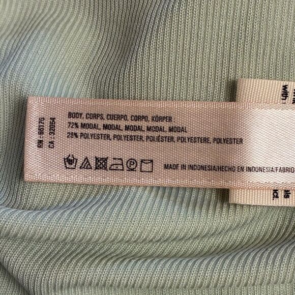 ANTHROPOLOGIE SATURDAY SUNDAY Short Sleeve Blouse Mint Green Women’s Size Small - Picture 6 of 6